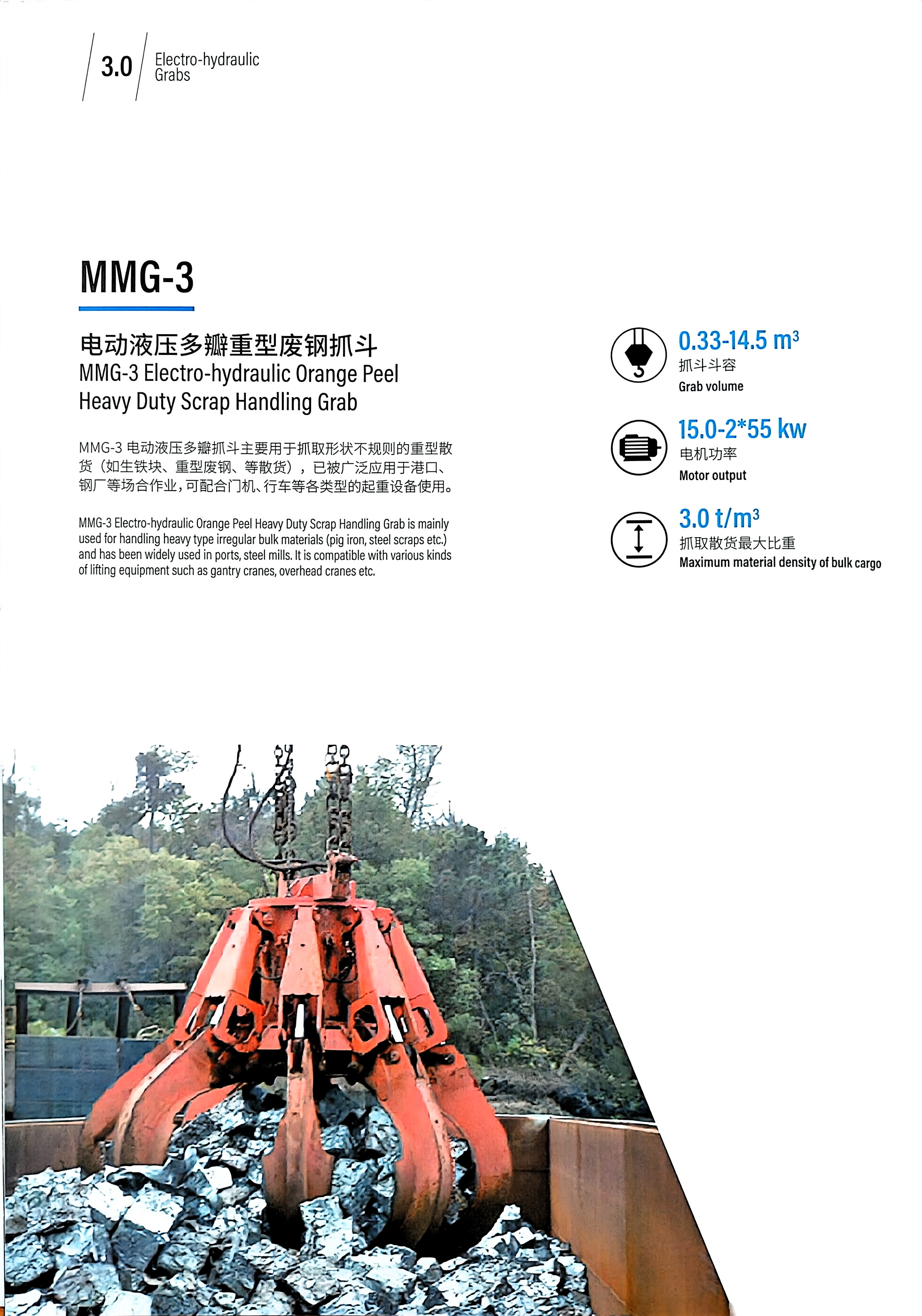MMG-3 Electro-hydraulic Heavy Duty Scrap Handling Grab page 16