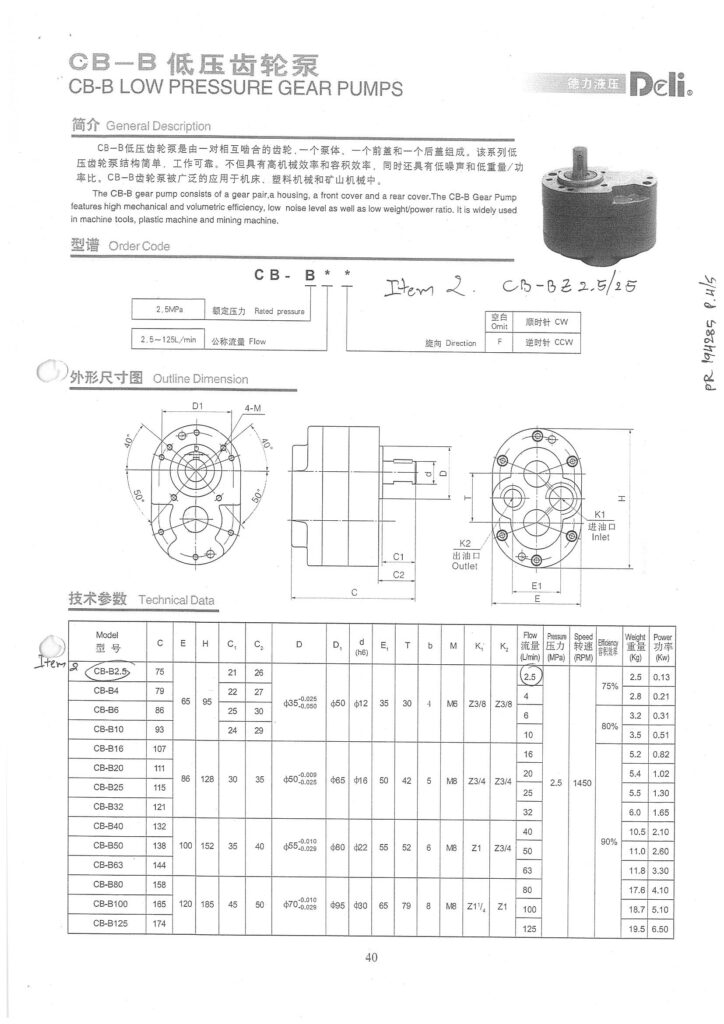 deli gear pump
